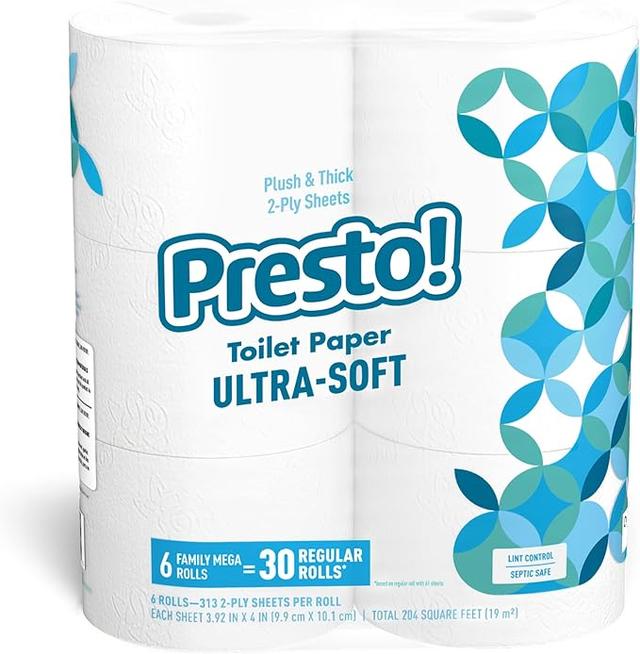 Amazon Brand - Presto! Toilet Paper