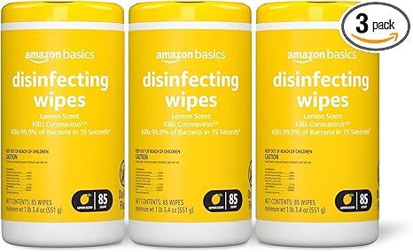 Amazon Brand - Solimo Disinfecting Wipes