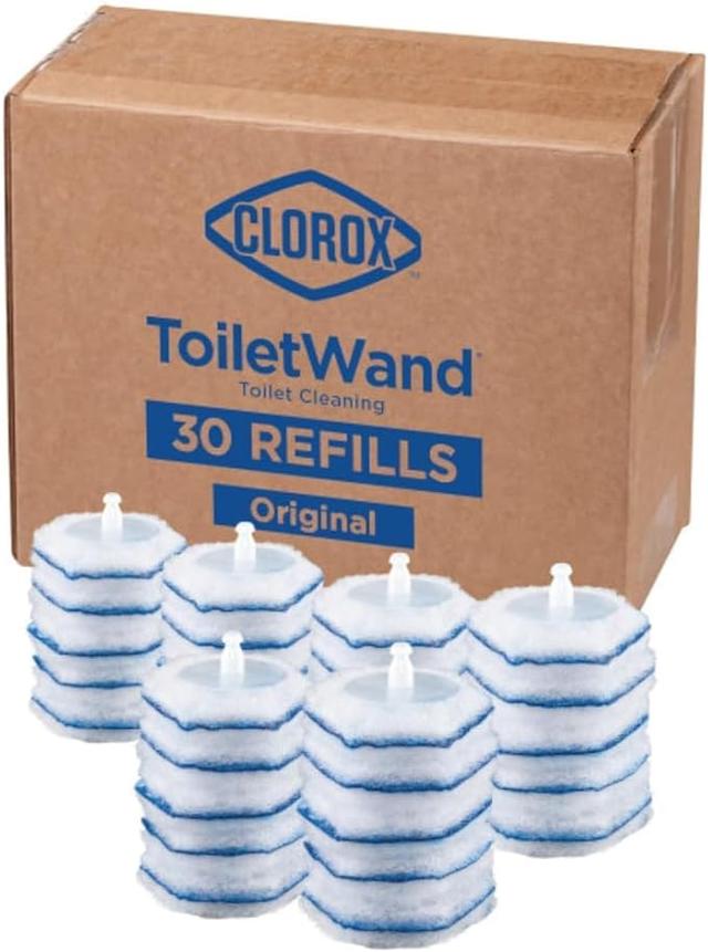 Clorox ToiletWand Disinfecting Refills. Disposable Wand Heads - 30 Count (Package May Vary)