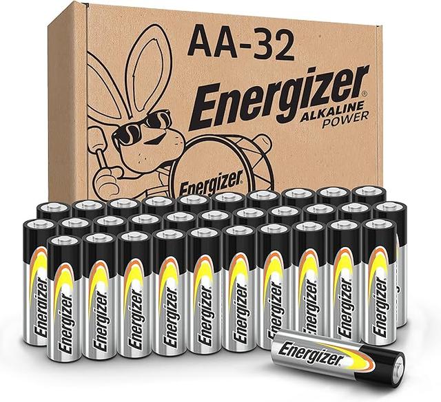 Energizer AA Batteries. Alkaline Power Double A Battery Alkaline. 32 Count