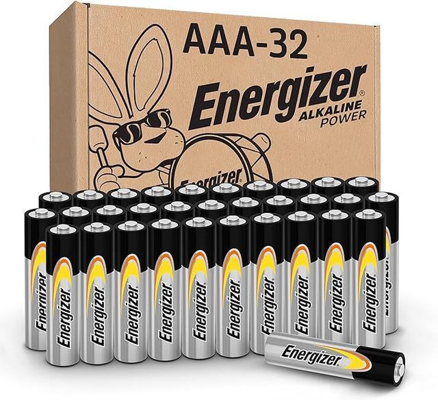 Energizer Alkaline Power AAA Batteries (32 Pack). Long-Lasting Triple A Batteries