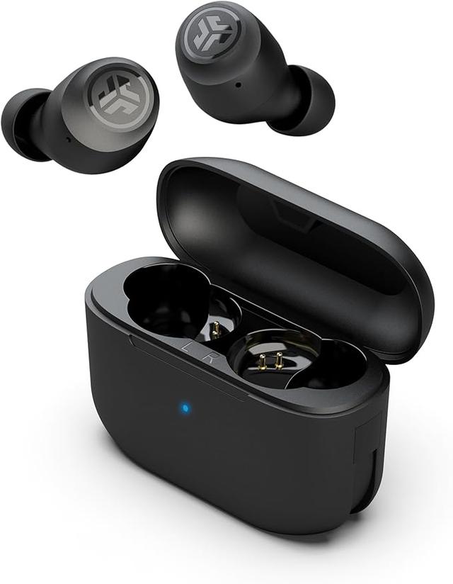 JLab Go Air Pop True Wireless Bluetooth Earbuds & Charging Case. Mauve. Dual Connect. IPX4 Sweat Resistance. Bluetooth 5.1 Connection. 3 EQ Sound Settings Signature. Balanced. Bass Boost