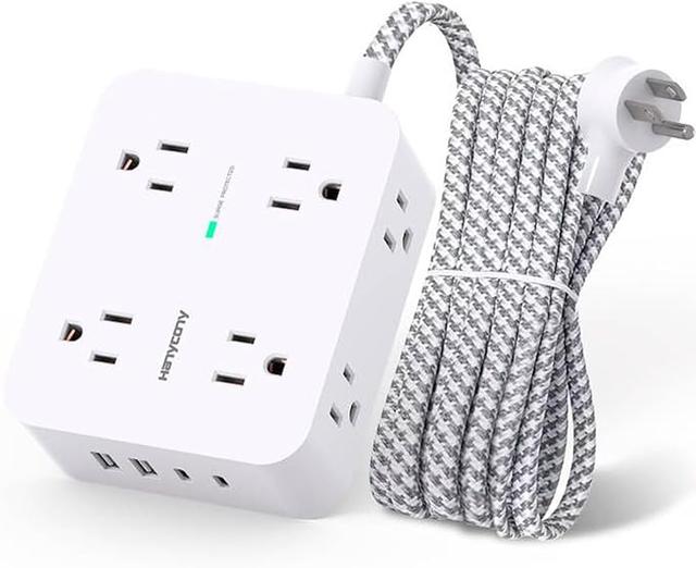 Surge Protector Power Strip (2100J). Anker 12 Outlets with 1 USB C and 2 USB Ports