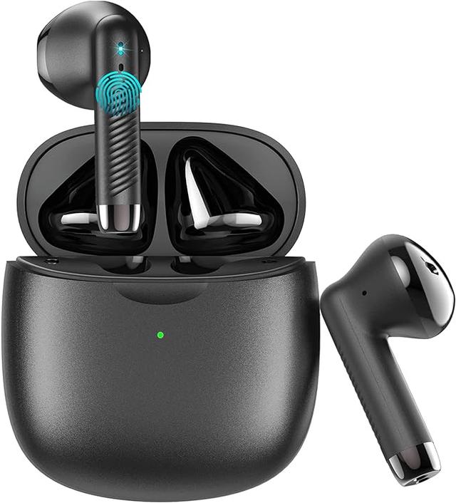 Wireless Earbuds. Bluetooth 5.3 Headphones Stereo Bass. Bluetooth Earphones Noise Cancelling Mic. Earphones IP7 Waterproof Sports Earbuds. 32H Playtime USB C Mini Charging Case Bluetooth Ear Buds